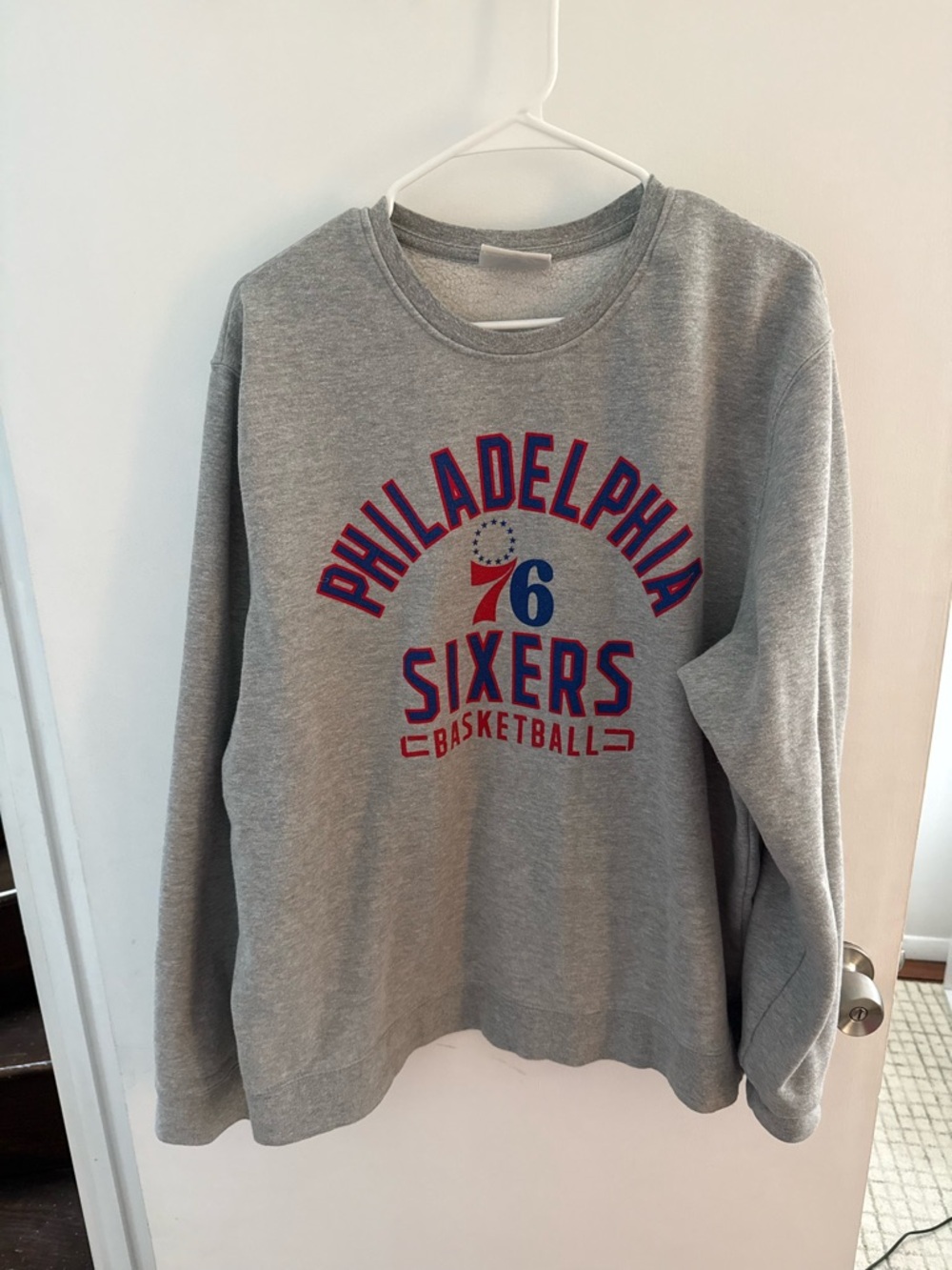 Philadelphia 76ers Grey Crewneck Sweatshirt
